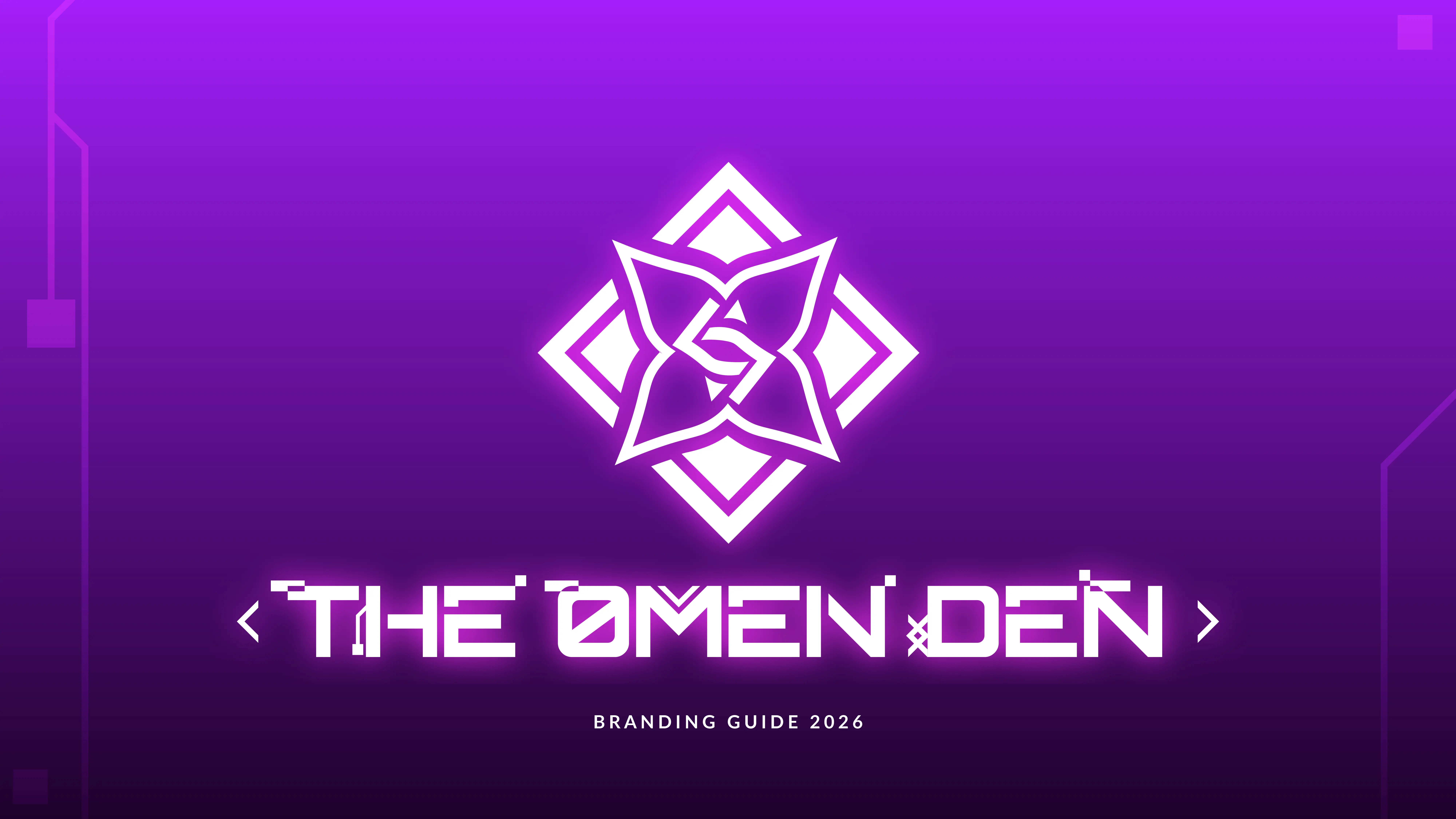 The Omen Den brand guide, page 1 of 4